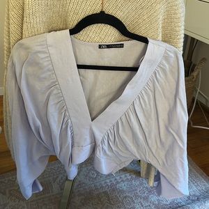 Zara Cropped Blouse